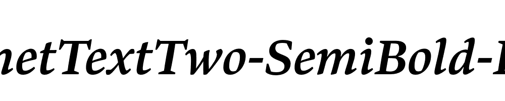 BennetTextTwo-SemiBold-Italic