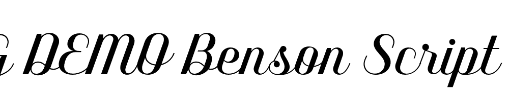  DEMO Benson Script No 10 Regular