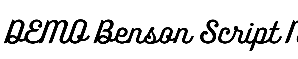  DEMO Benson Script No 35 Regular