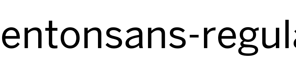 Bentonsans Regular