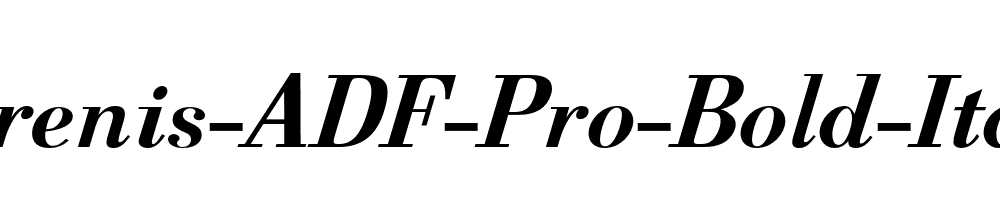 Berenis-ADF-Pro-Bold-Italic