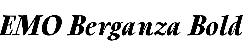 FSP DEMO Berganza Bold Italic