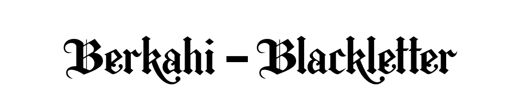 Berkahi-Blackletter