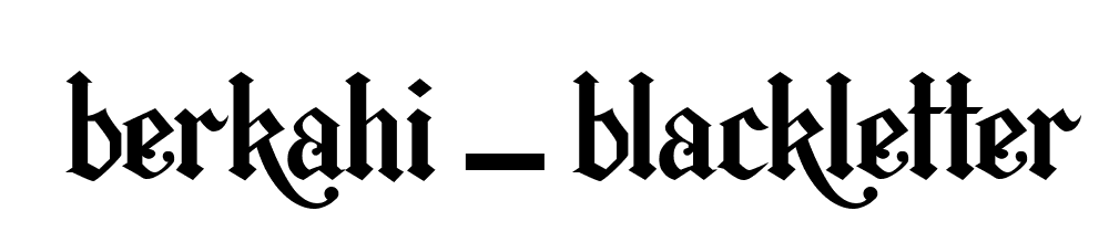 Berkahi_blackletter