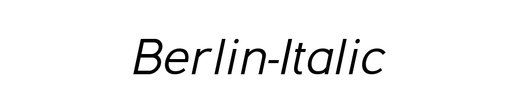 Berlin-Italic