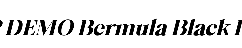 FSP DEMO Bermula Black Italic