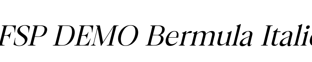 FSP DEMO Bermula Italic