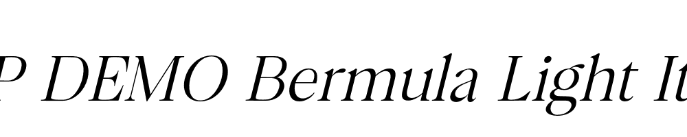 FSP DEMO Bermula Light Italic