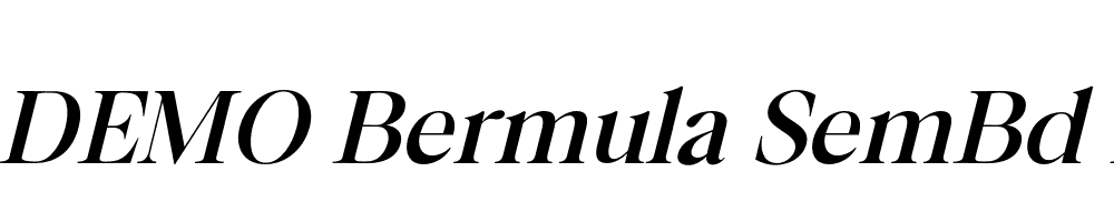 FSP DEMO Bermula SemBd Italic