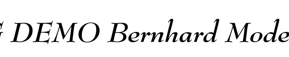  DEMO Bernhard Modern FS Bold Italic