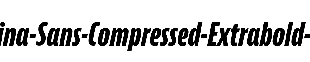 Bernina-Sans-Compressed-Extrabold-Italic