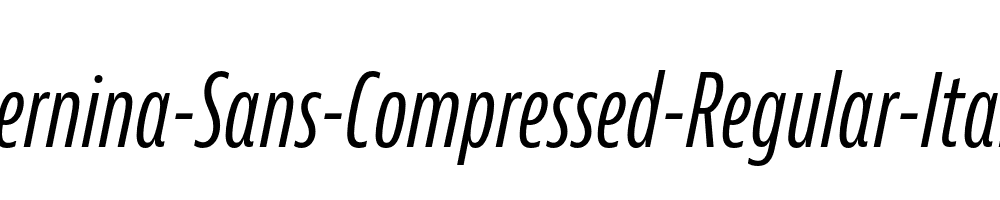 Bernina-Sans-Compressed-Regular-Italic