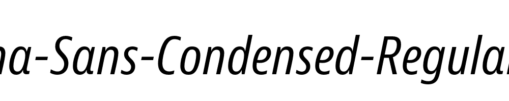 Bernina-Sans-Condensed-Regular-Italic