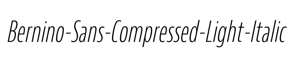 Bernino-Sans-Compressed-Light-Italic