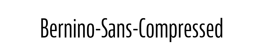 Bernino-Sans-Compressed