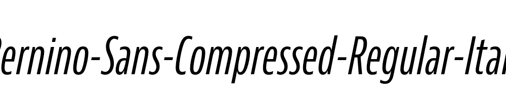 Bernino-Sans-Compressed-Regular-Italic