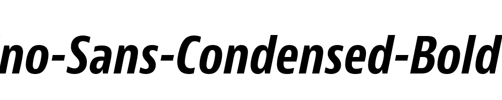 Bernino-Sans-Condensed-Bold-Italic