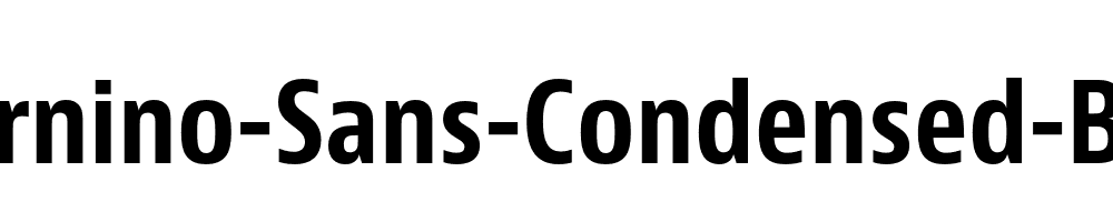 Bernino-Sans-Condensed-Bold