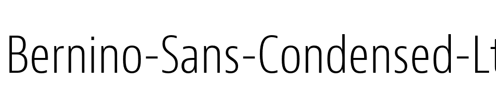 Bernino-Sans-Condensed-Lt