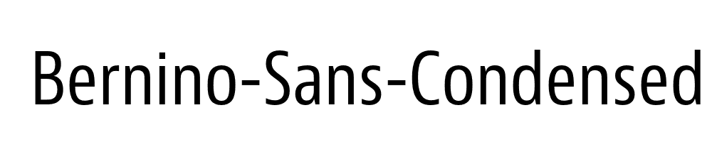 Bernino-Sans-Condensed