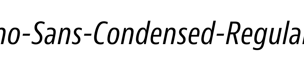 Bernino-Sans-Condensed-Regular-Italic