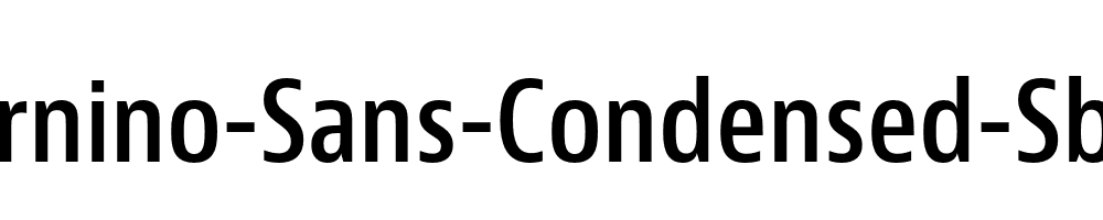 Bernino-Sans-Condensed-Sbold