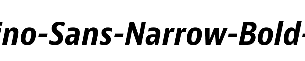 Bernino-Sans-Narrow-Bold-Italic