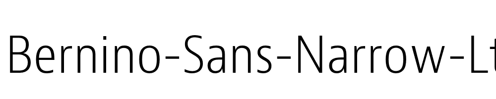 Bernino-Sans-Narrow-Lt