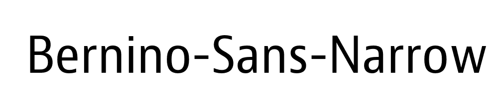 Bernino-Sans-Narrow