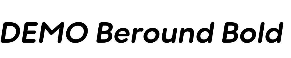 FSP DEMO Beround Bold Italic