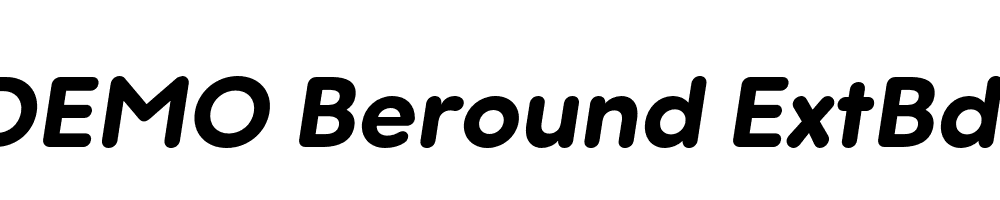 FSP DEMO Beround ExtBd Italic