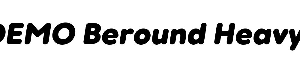 FSP DEMO Beround Heavy Italic