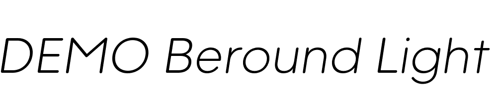 FSP DEMO Beround Light Italic