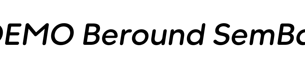 FSP DEMO Beround SemBd Italic