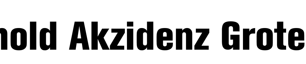 Berthold Akzidenz Grotesk Be