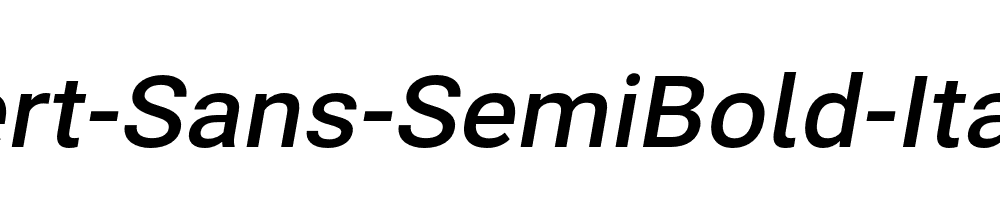 Bert-Sans-SemiBold-Italic