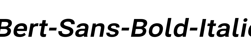 Bert-Sans-Bold-Italic