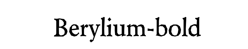 Berylium-bold