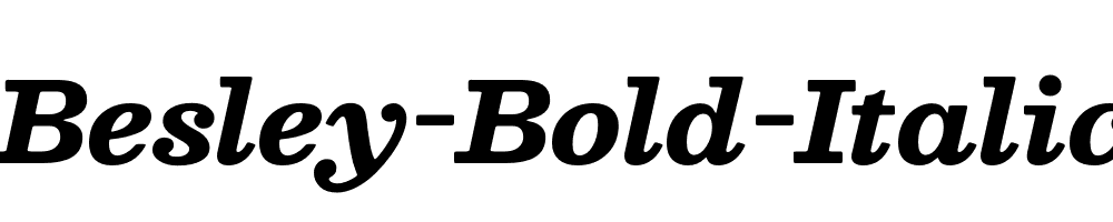 Besley-Bold-Italic