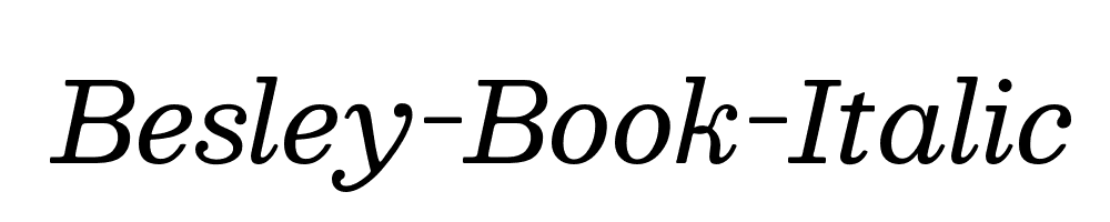 Besley-Book-Italic