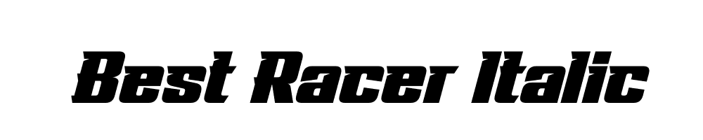 Best Racer Italic