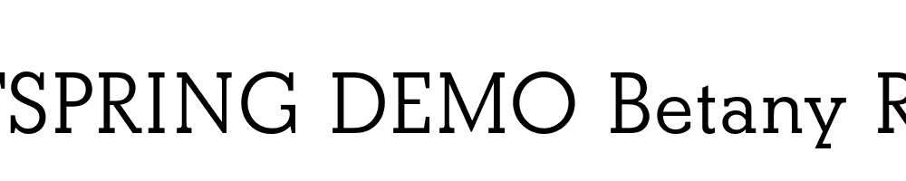  DEMO Betany Regular