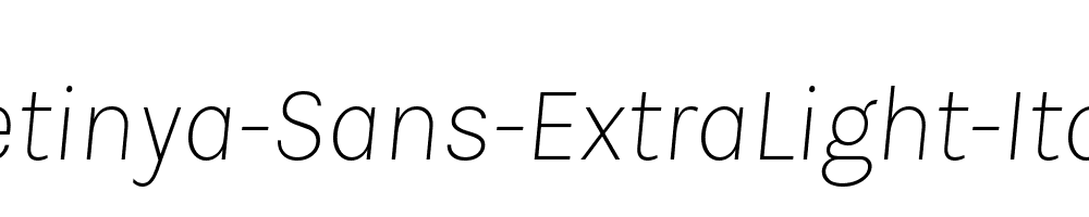 Betinya-Sans-ExtraLight-Italic