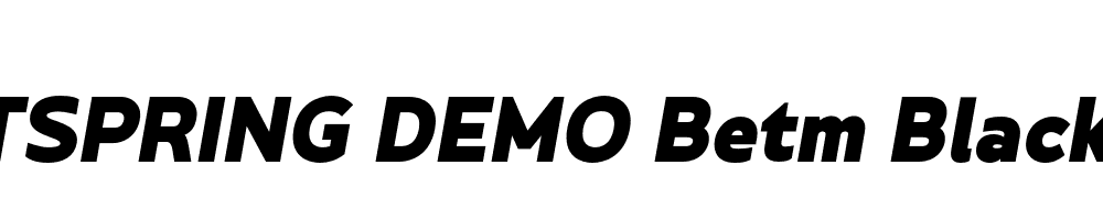  DEMO Betm Black Italic