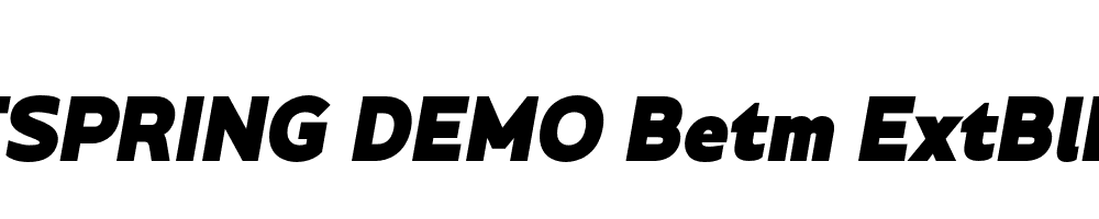  DEMO Betm ExtBlk Italic