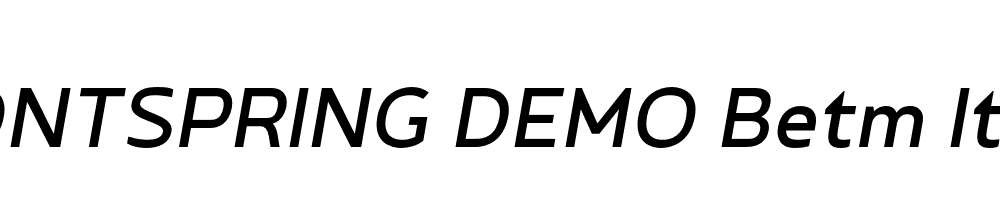  DEMO Betm Italic