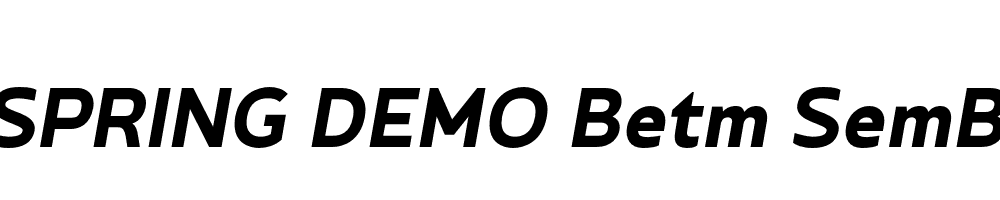  DEMO Betm SemBd Italic