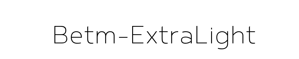 Betm-ExtraLight