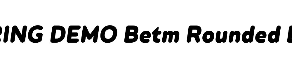  DEMO Betm Rounded Black Italic