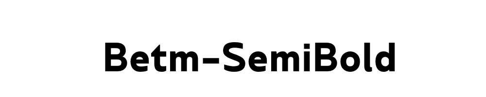 Betm-SemiBold